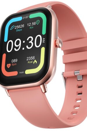 Fire-Boltt Ninja Call Pro Max Smart Watch 2.01 inch Display, Bluetooth Calling, 120+ Sports Modes, Health Suite, Voice Assistance (Pink)