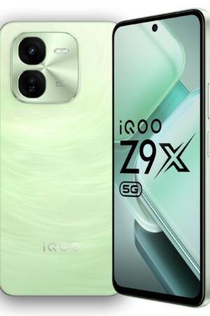 iQOO Z9x 5G (Tornado Green, 6GB RAM, 128GB Storage) | Snapdragon 6 Gen 1 with 560k+ AnTuTu Score | 6000mAh Battery with 7.99mm Slim Design | 44W FlashCharge