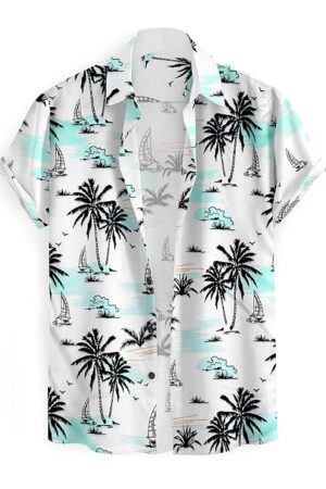 JOLIYA ll Abstract Geometric Print Casual Printed Half Sleeves Shirt for Man